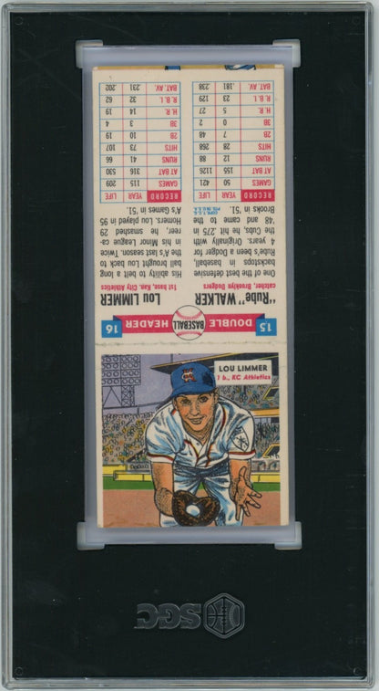 1955 Topps Double Headers Rube Walker Lou Limmer 