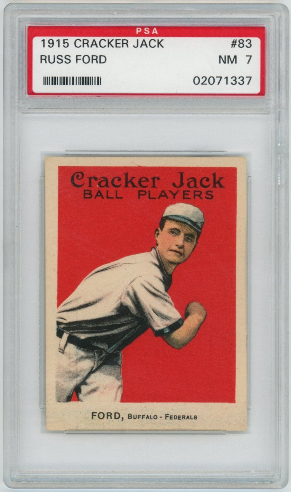 1915 Cracker Jack Russ Ford PSA 70