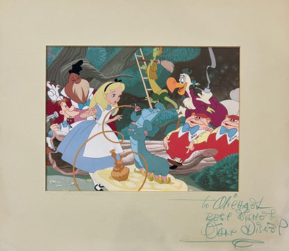 Walt Disney Signed Alice in Wonderland Dye Transfer Print Photo. Auto JSA1