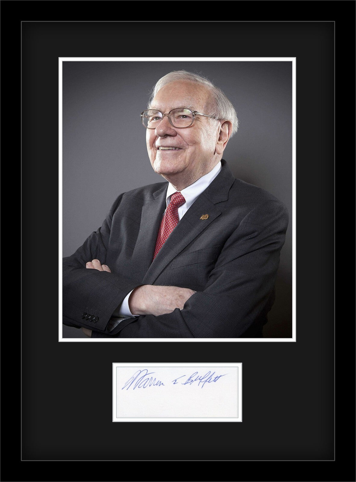 Rare Warren Buffett Autograph, Signed. Investment. PSA Certified.2