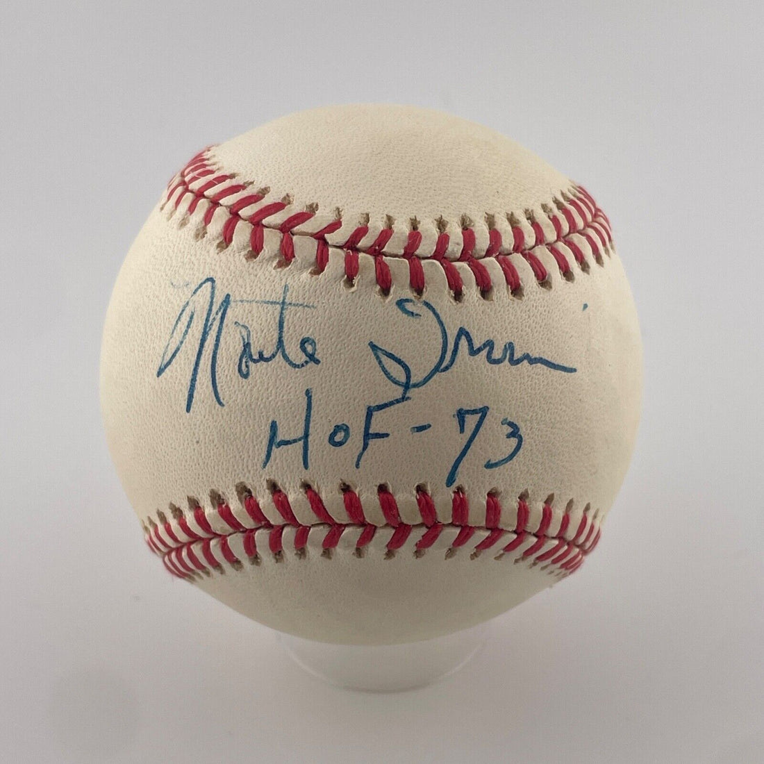 Monte Irvin Signed Inscribed Baseball. HOF - 73. JSA.