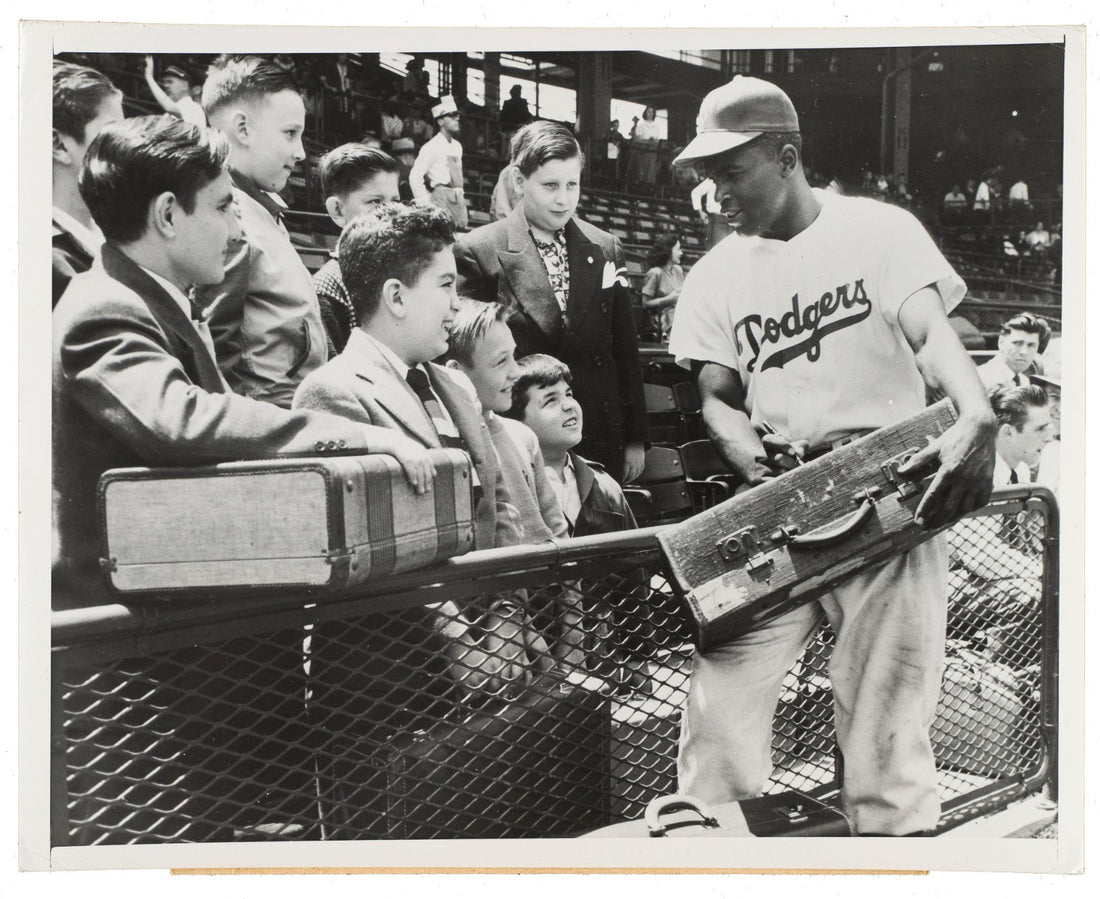 Jackie Robinson Original Photograph, 1949 MVP. PSA Type 1 Photo0