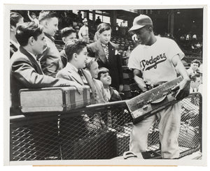Jackie Robinson Original Photograph, 1949 MVP. PSA Type 1 Photo