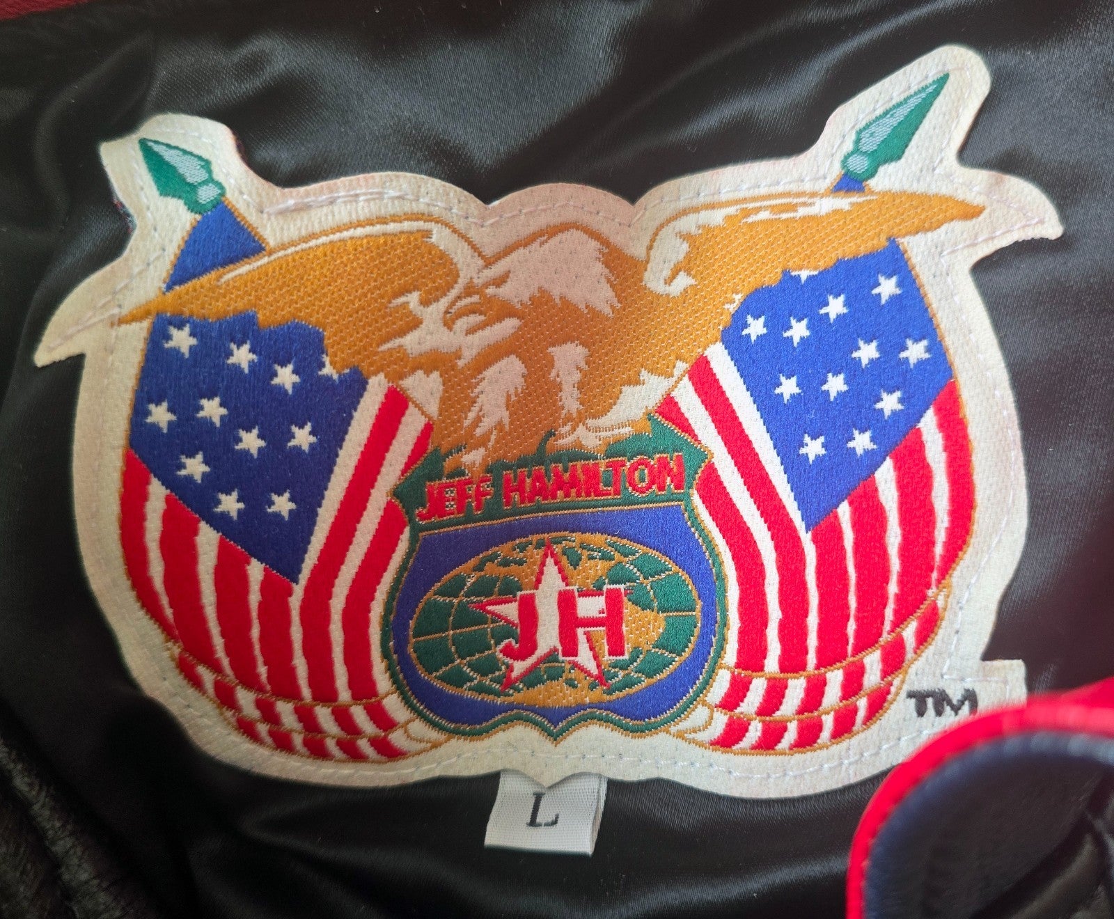 2000s Jeff Hamilton New Jersey Nets NBA Leather Jacket Embroidered Logos4