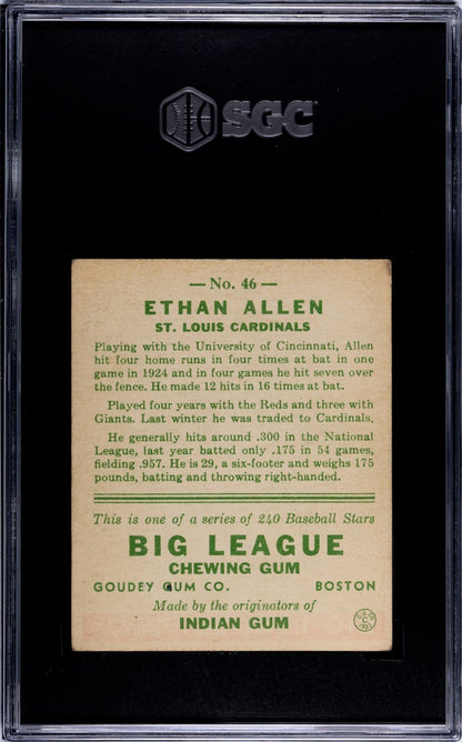 1933 Goudey Ethan Allen 