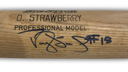 Darryl Strawberry Game Issued &amp; Used Signed New York Mets Baseball Bat. Auto JSA2