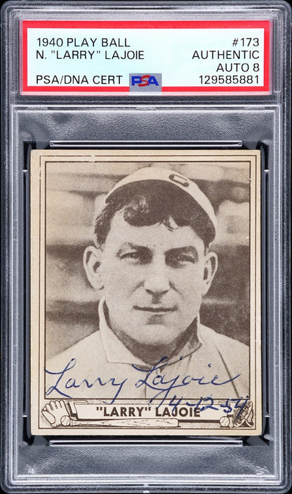 Nap Larry Lajoie Signed 1940 Play Ball 