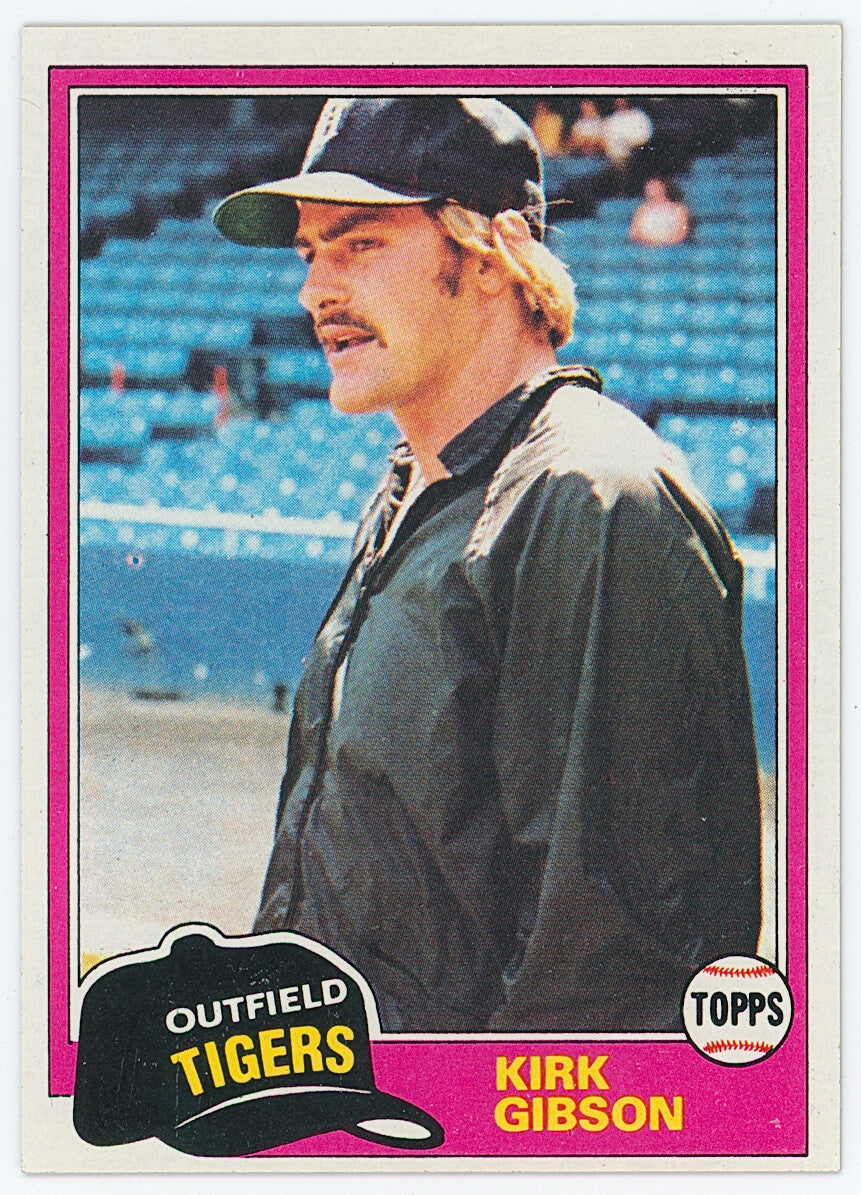 1981 Topps Rookie Kirk Gibson. 