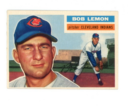 1956 Topps Bob Lemon Gray Back0