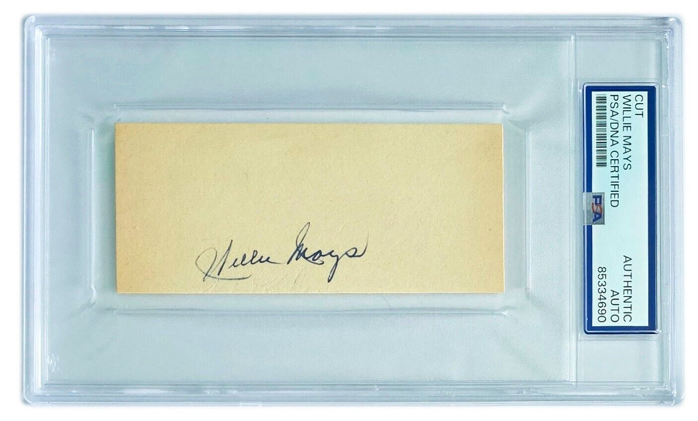 Willie Mays Signature. Vintage 1950s Style. PSA/DNA