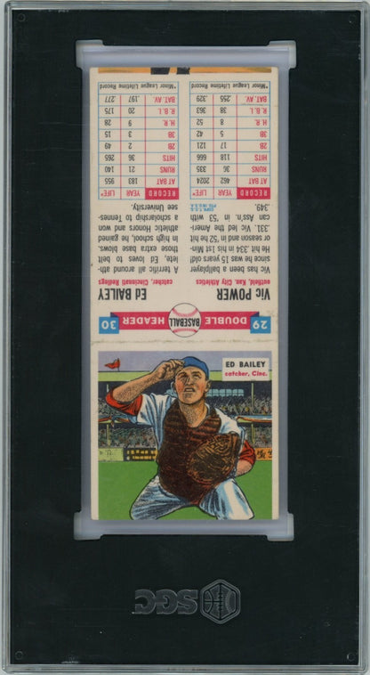 1955 Topps Double Headers Vic Power Ed Bailey 