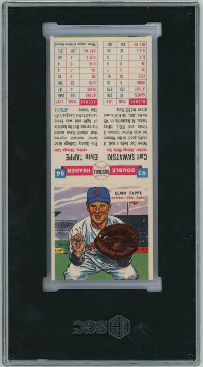 1955 Topps Double Headers Carl Sawatski Elvin Tappe 
