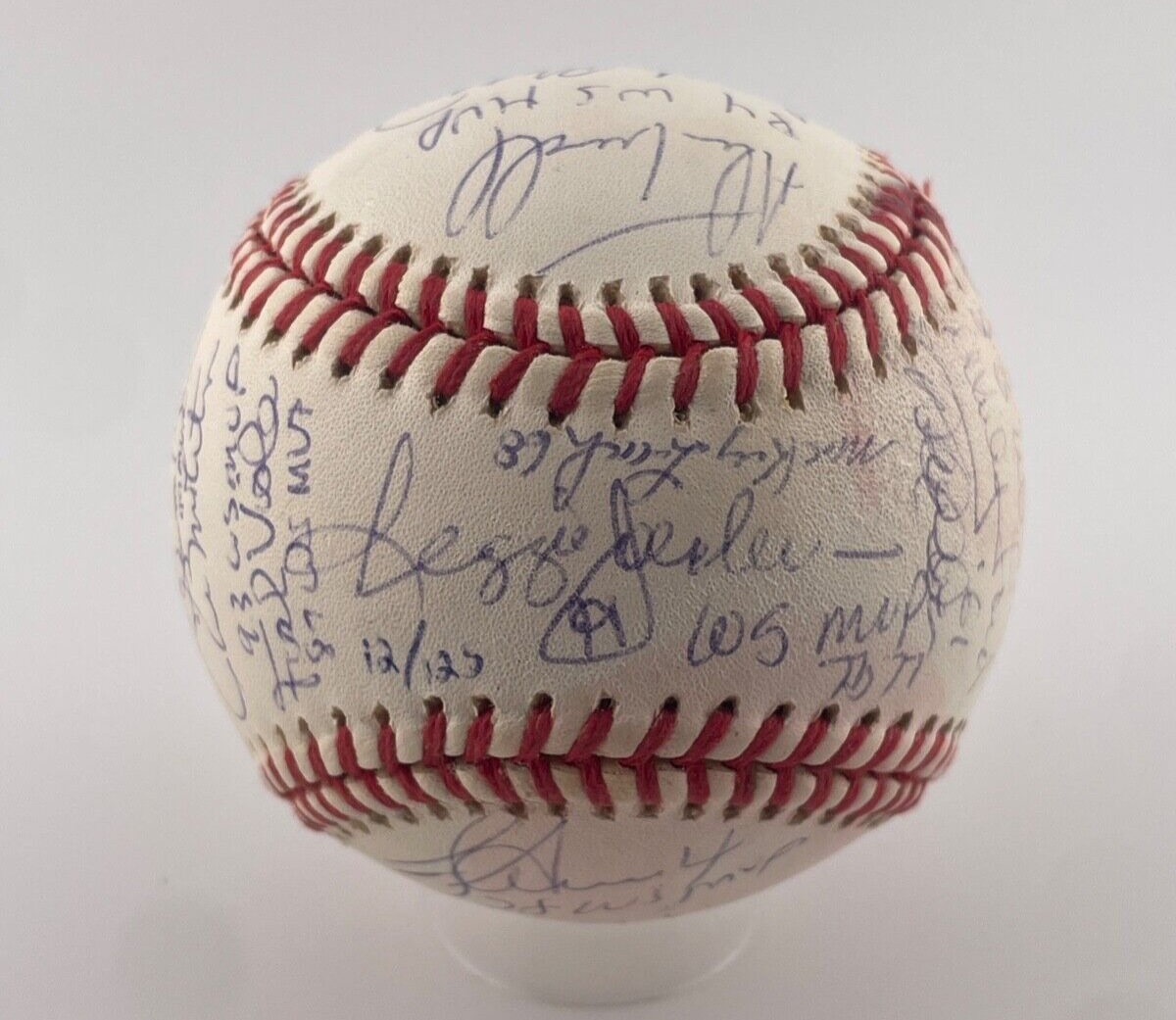 WS MVP Winner Signed Limited Edition Baseball. 24 Sigs 10 HOFers. Full JSA LOA.