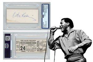 Rare Otis Redding Signed 1966 Concert Ticket. Only 1 Known! Auto PSA