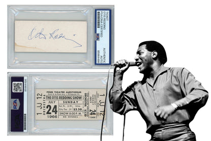 Rare Otis Redding Signed 1966 Concert Ticket. Only 1 Known! Auto PSA0