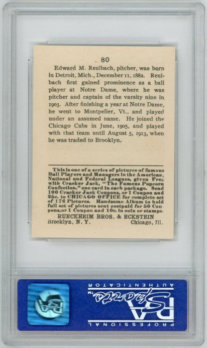 1915 Cracker Jack Ed Reulbach PSA 71