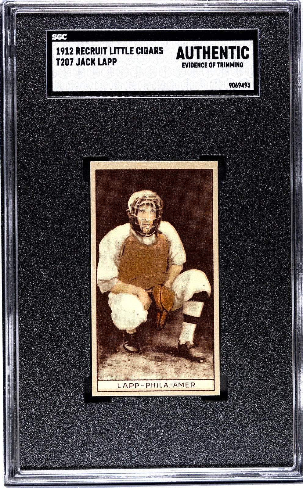 1912 Recruit Little Cigars T207 Jack Lapp SGC Authentic0