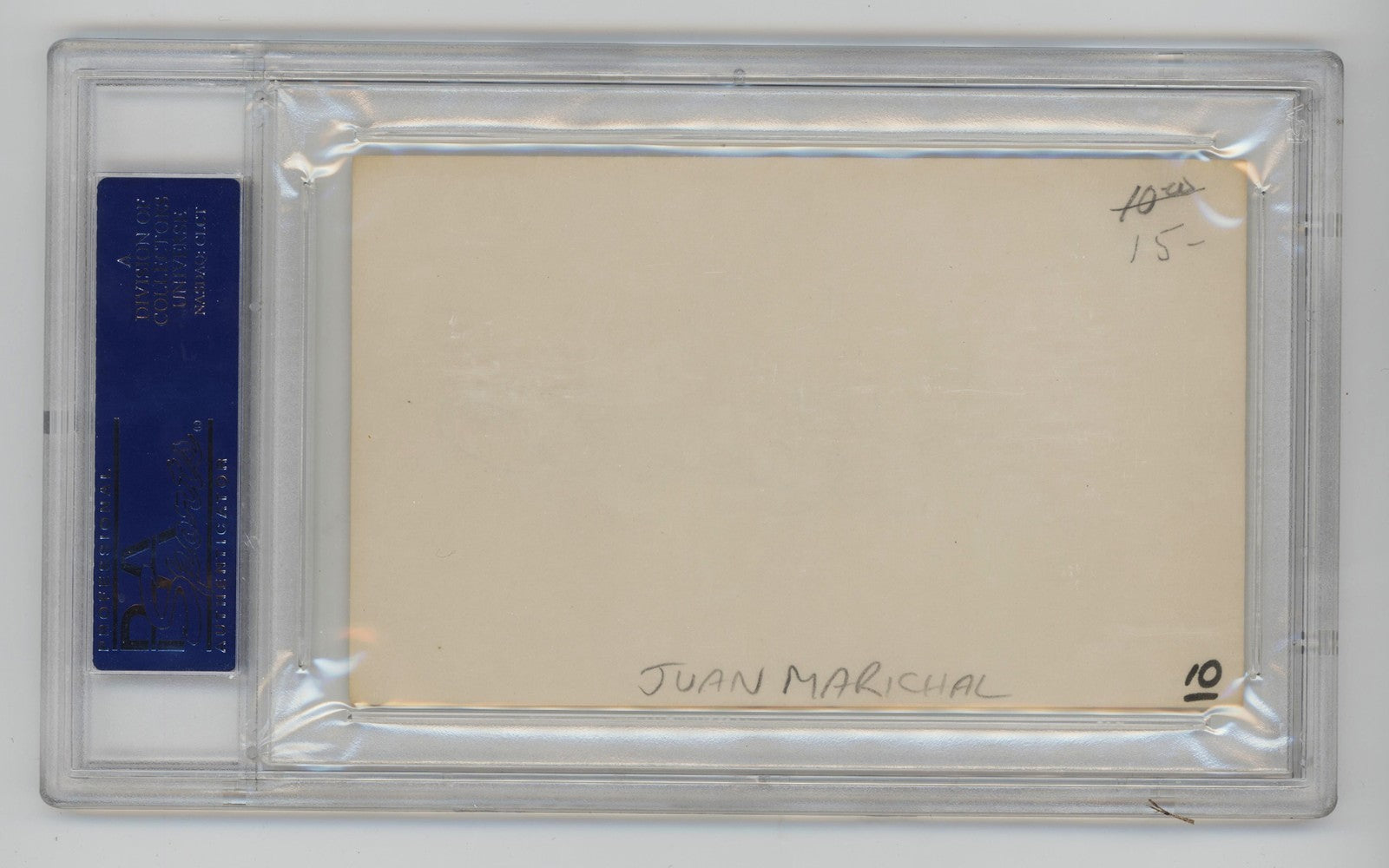 Juan Marichal Signed Index Card. PSA. San Francisco Giants Hall of Famer1