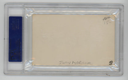 Juan Marichal Signed Index Card. PSA. San Francisco Giants Hall of Famer1