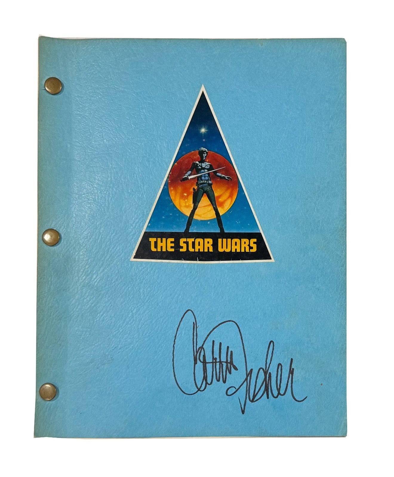 Carrie Fisher Signed Star Wars New Hope 1976 Early Draft Script. PSA Gem Mint 101