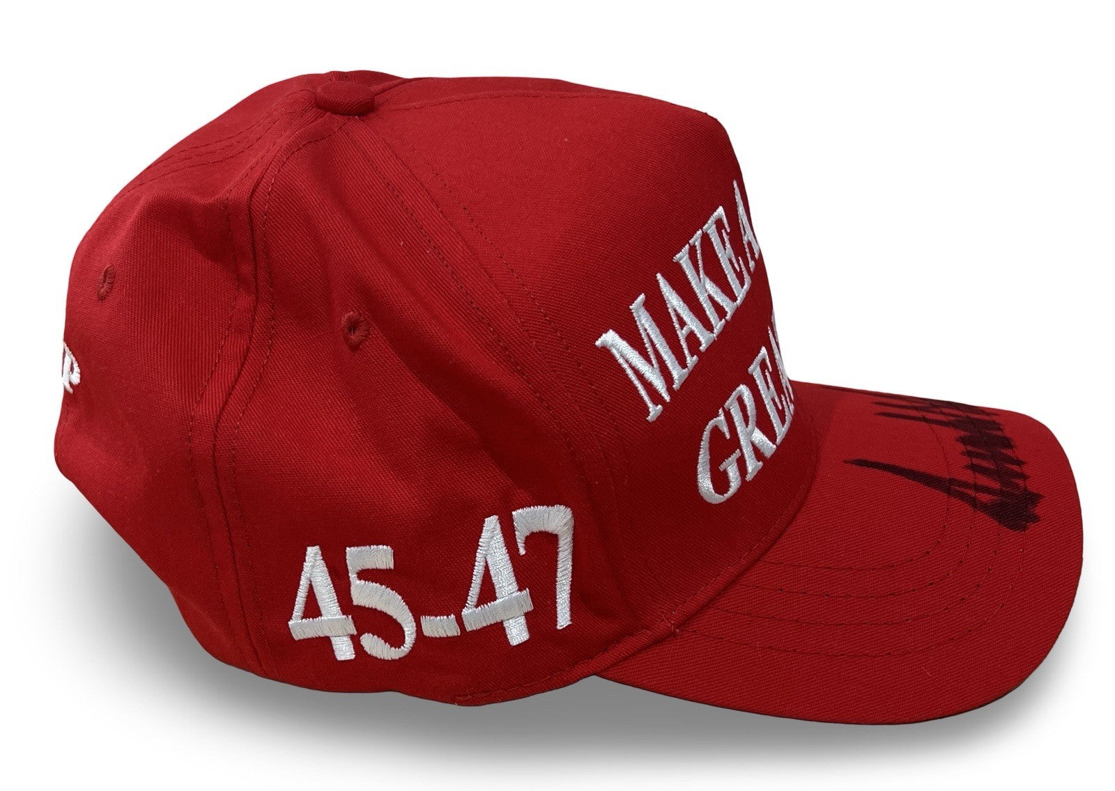 President Donald Trump Signed MAGA Hat, Full Name. Make America Great Again. PSA2