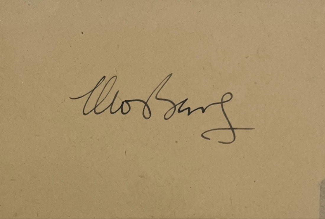 Moe Berg Signed Autograph, Catcher was a Spy. PSA1