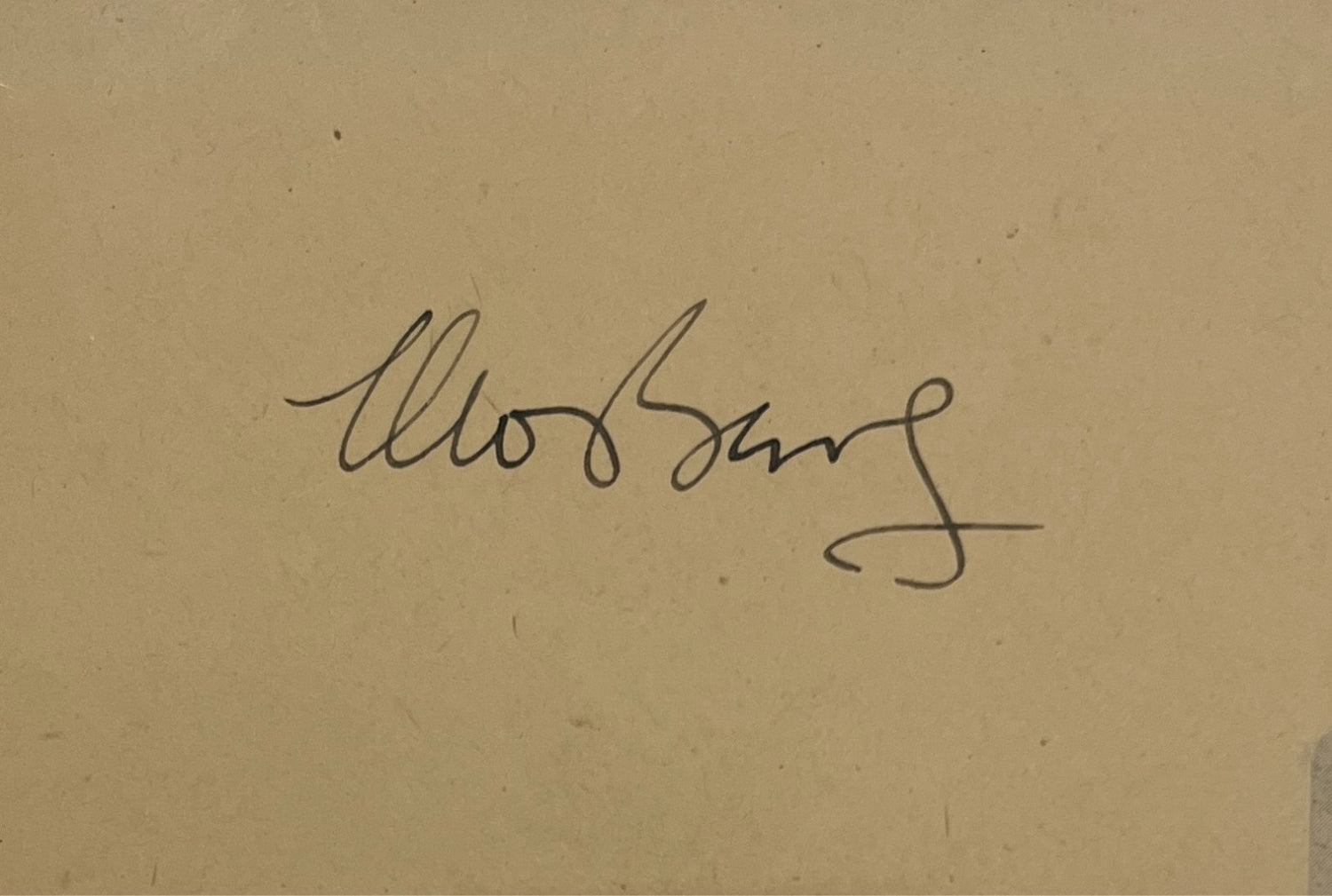 Moe Berg Signed Autograph, Catcher was a Spy. PSA1