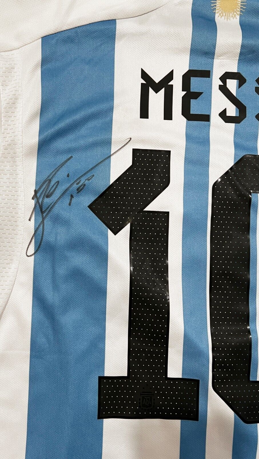 Leo Lionel Messi Signed Argentina Jersey, Beckett, Full Letter of Authenticity