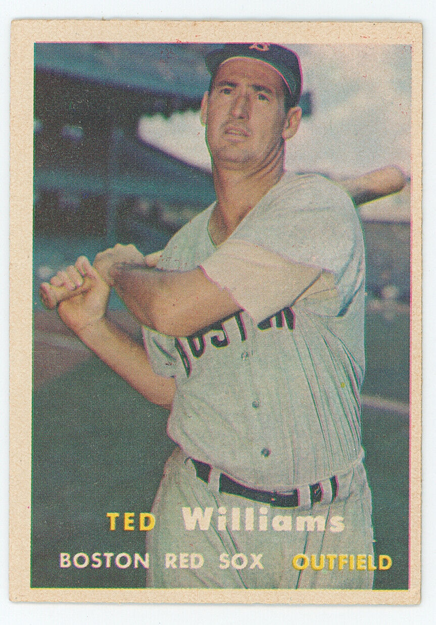 1957 Topps Ted Williams. Red Sox. 
