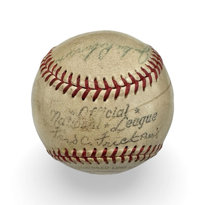 Jackie Robinson c.1949 Single Signed Baseball, Official National League. PSA2