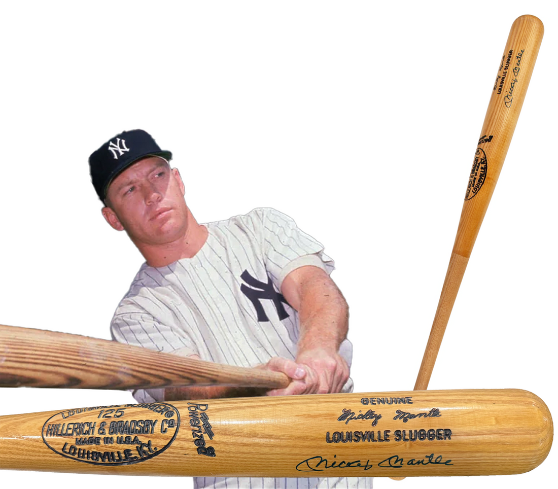 Mickey Mantle Signed Bat, Louisville Slugger. Signature Model. JSA0
