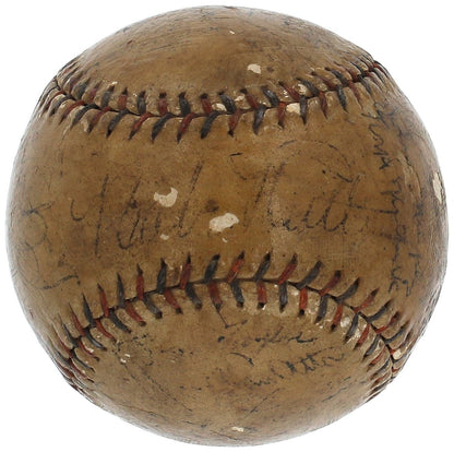 1934 New York Yankees Babe Ruth &amp; Lou Gehrig Multi Signed Baseball1
