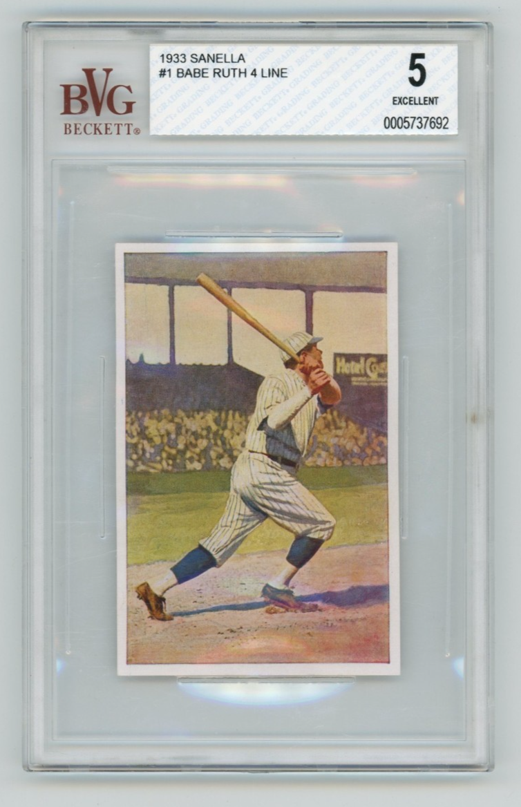 1933 Sanella Babe Ruth 
