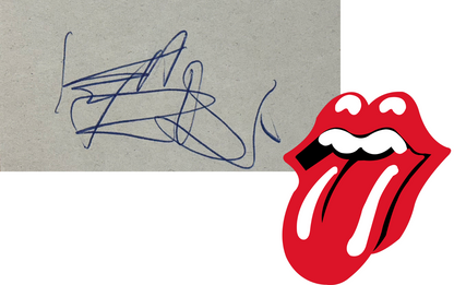 Keith Richards Signature, Rolling Stones Signed Autograph. JSA0