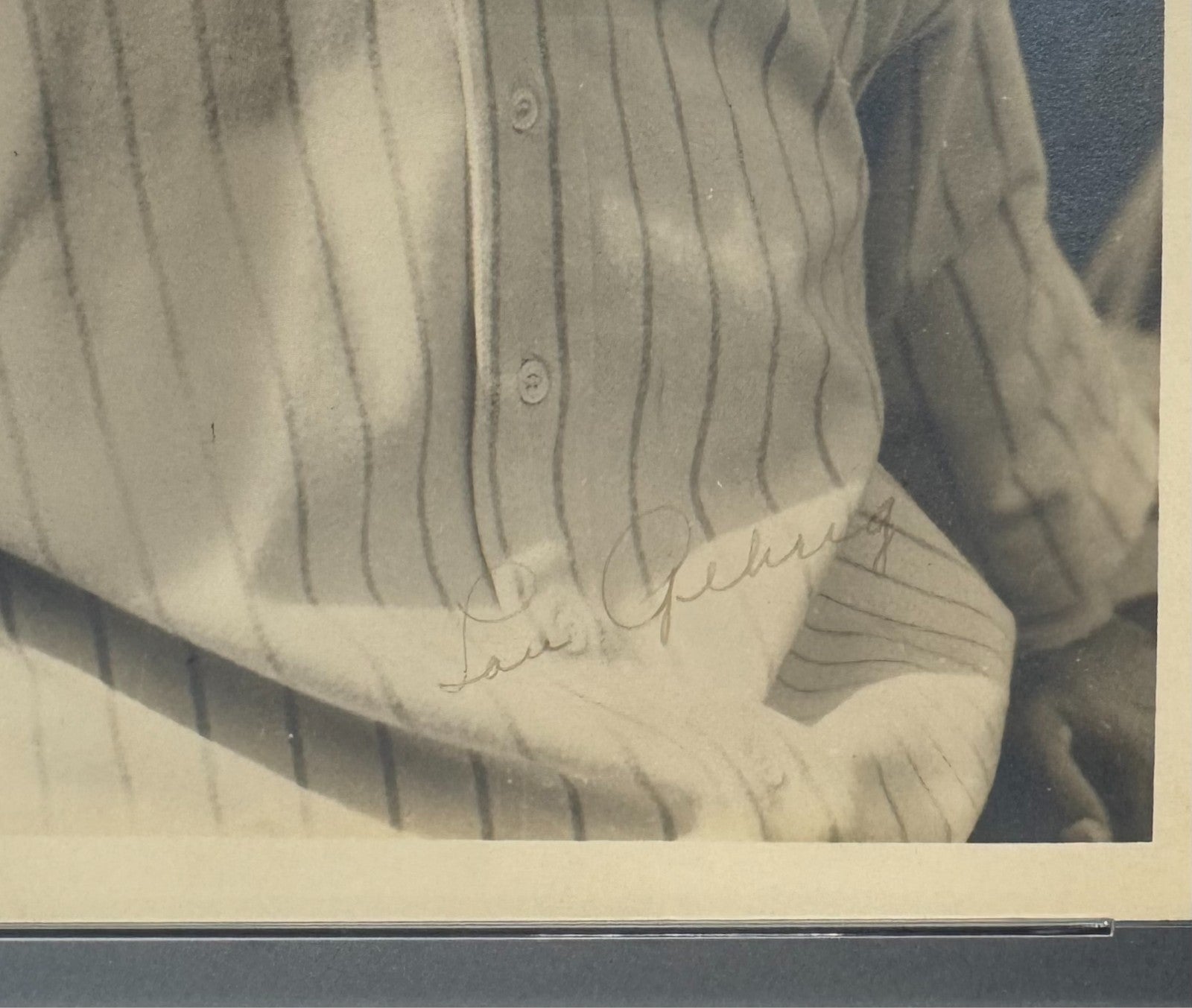 Lou Gehrig Signed Type 1 Original Photo, 1930s. Auto PSA2