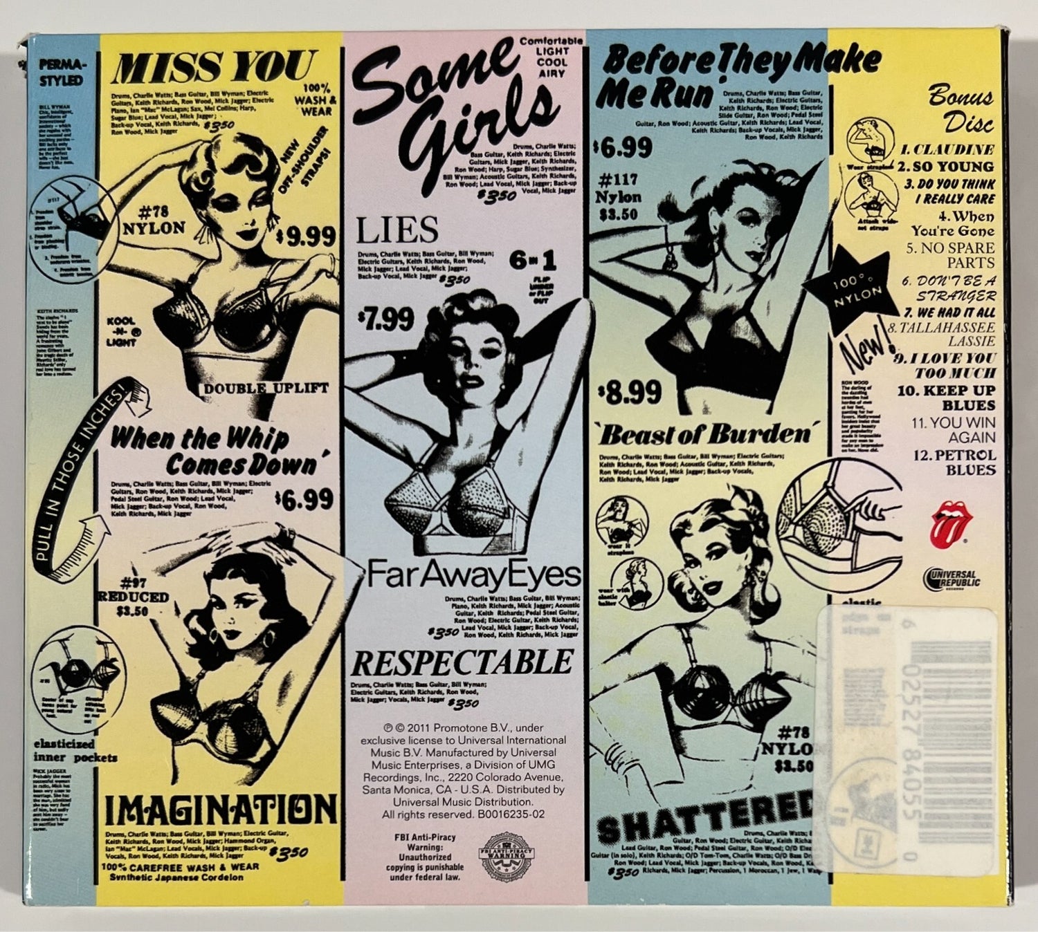 Keith Richards Signed &amp; "One Love" Inscribed Rolling Stones "Some Girls" CD. JSA3