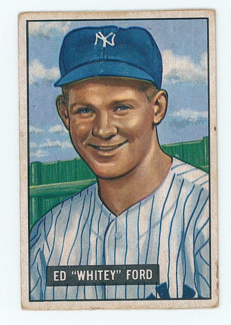 1951 Bowman Whitey Ford. New York Yankees. 