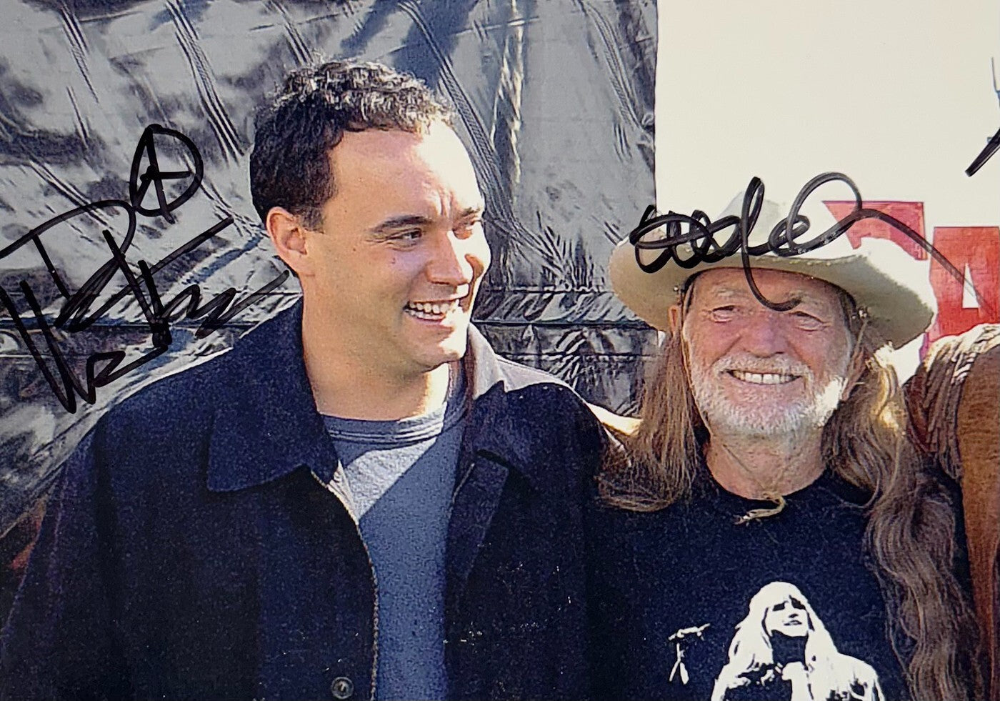 Willie Nelson, Dave Matthews, Neil Young, John Mellencamp Signed Photo. JSA3
