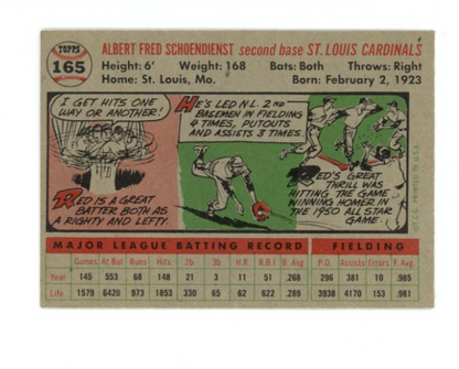 1956 Topps Red Schoendienst Gray Back1