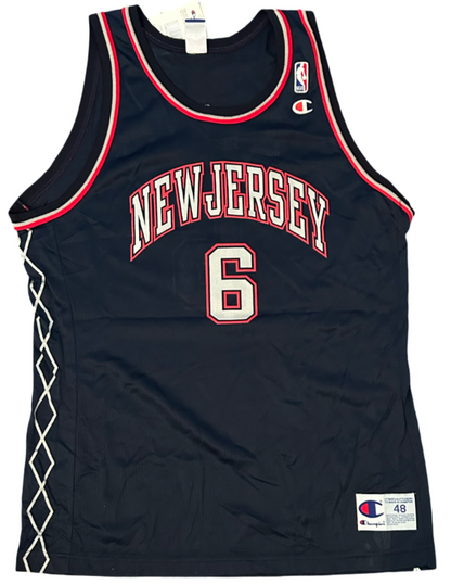 Kenyon Martin Signed Jersey, 2000-01 Fleer Legacy NJ Nets. /3002