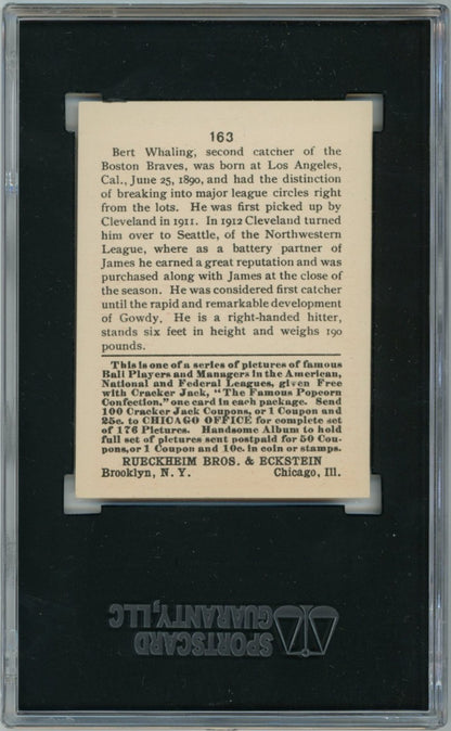 1915 Cracker Jack Bert Whaling SGC 6.51