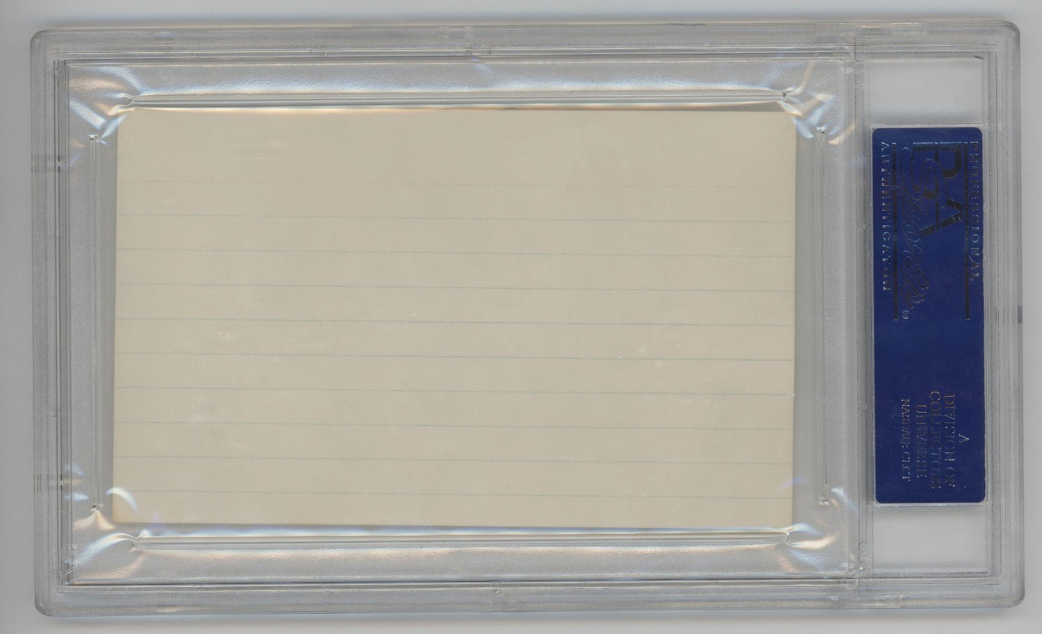 Al Barlick Signed Index Card. PSA. Hall of Fame Umpire1
