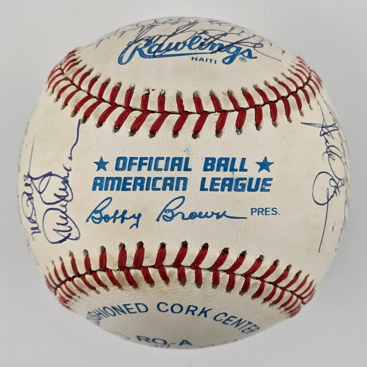 1990 Oakland Athletics Signed Ball. LaRussa, Eckersley. 28 Sigs. W.S Champs. JSA5