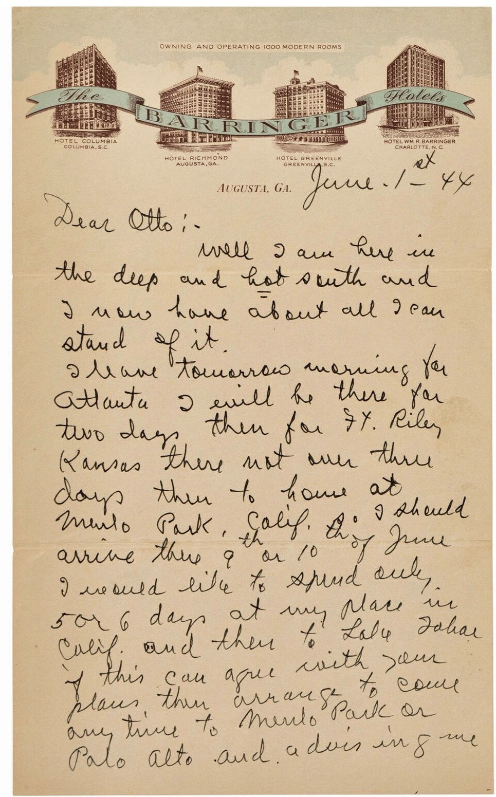 Ty Cobb Handwritten &amp; Signed Autograph Letter. ALS Auto Beckett BAS2