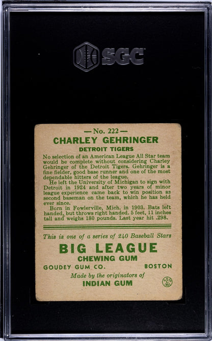 1933 Goudey Charley Gehringer 