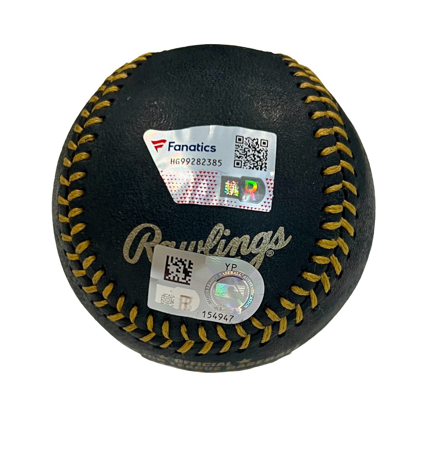 Shohei Ohtani Signed Official Baseball. Black Leather. Gold Ink. Fanatics, MLB2