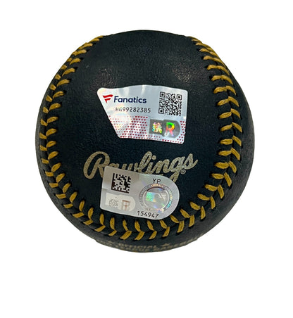 Shohei Ohtani Signed Official Baseball. Black Leather. Gold Ink. Fanatics, MLB2