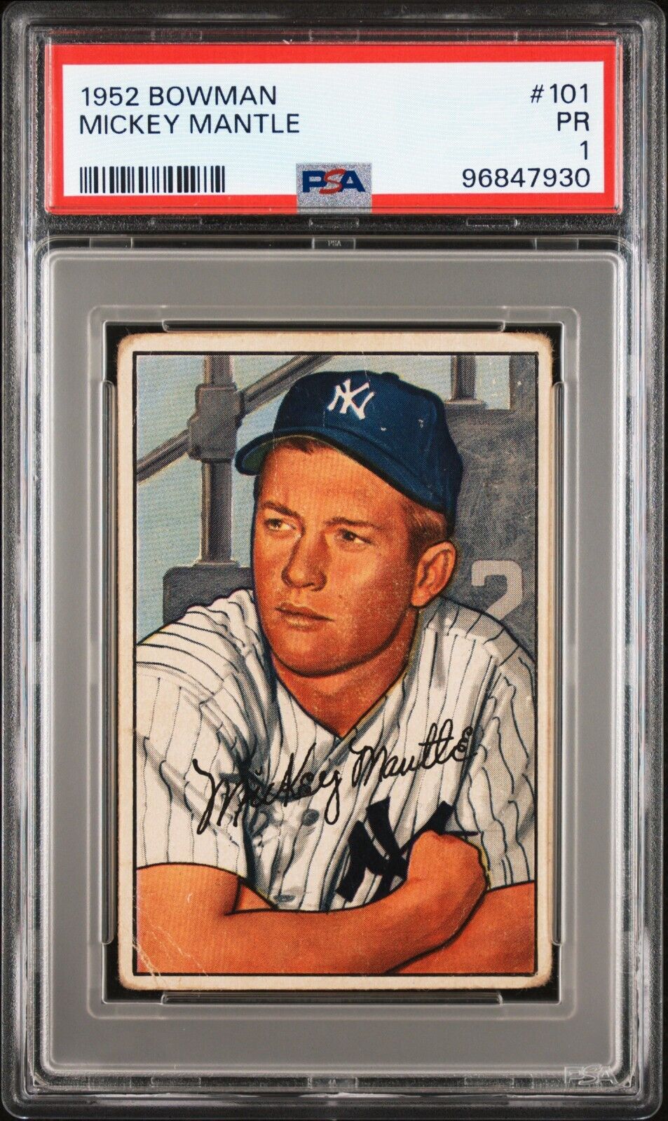 1952 Bowman Mickey Mantle. 