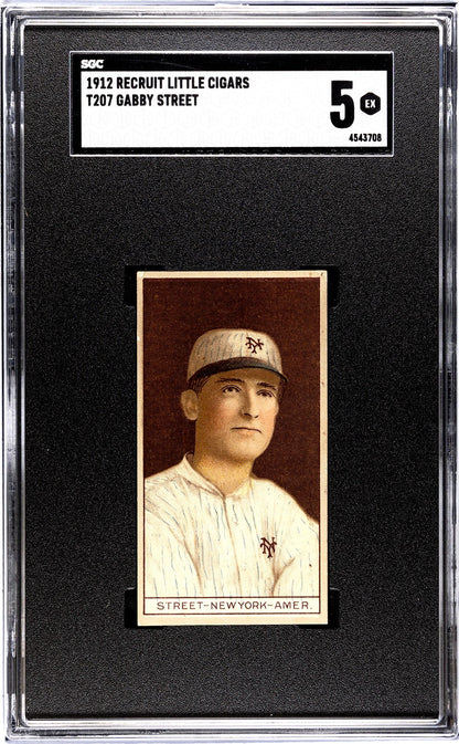 1912 Recruit Little Cigars T207 Gabby Street SGC 50