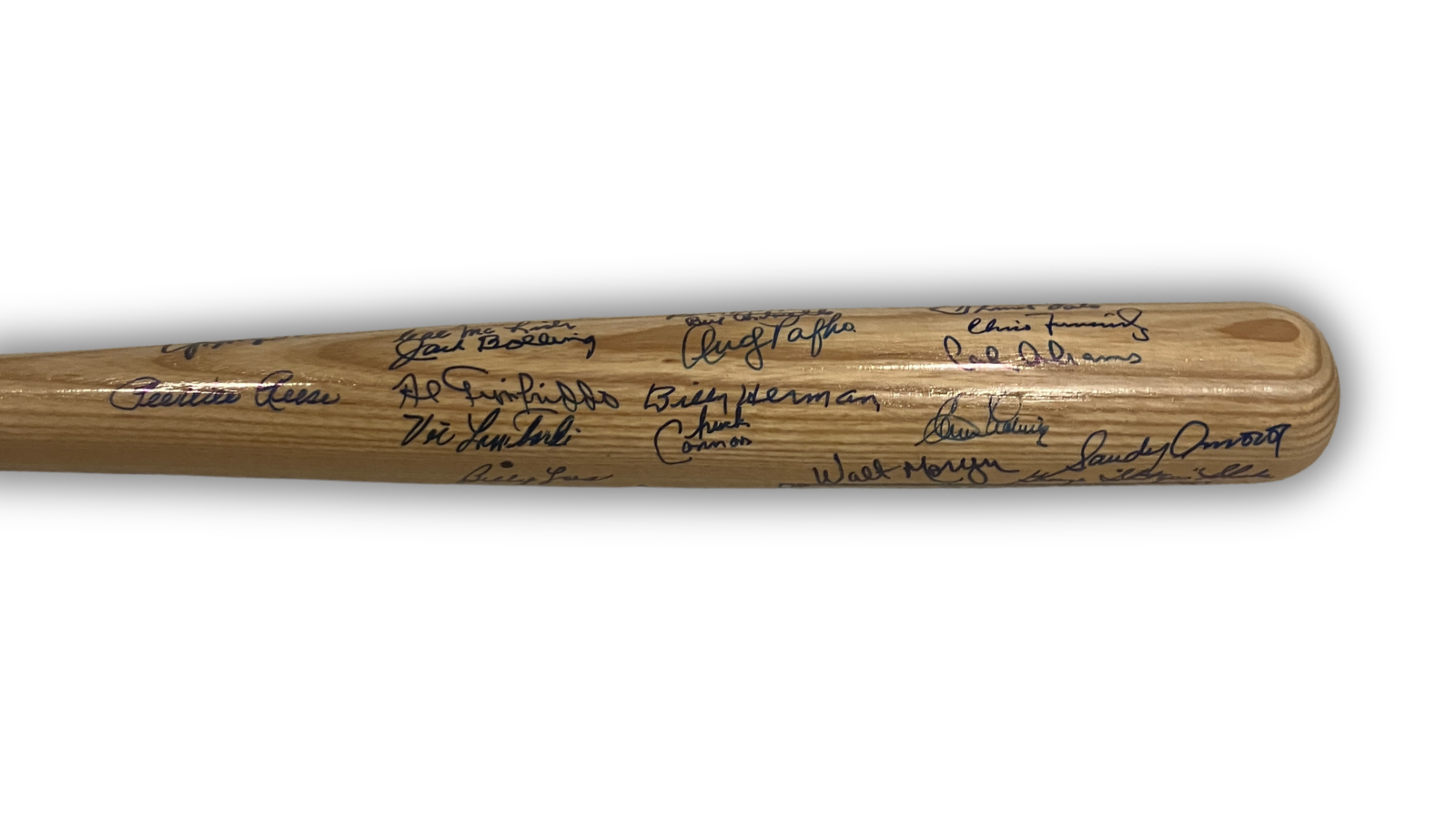 Pee Wee Reese, Snider Multi Signed Brooklyn Dodgers Greats Baseball Bat. JSA3